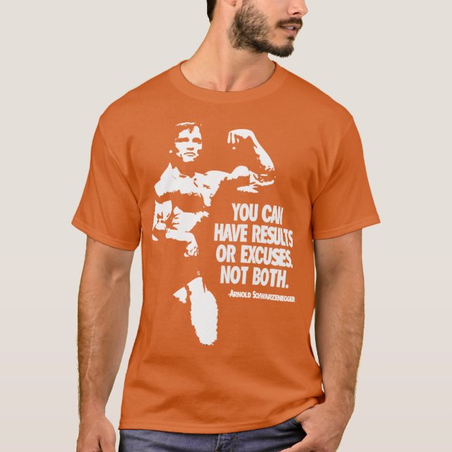 Arnold Schwarzenegger Motivational T Shirt (Framsida)