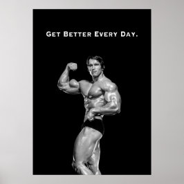 Arnold Schwarzenegger Motivationscitat Poster