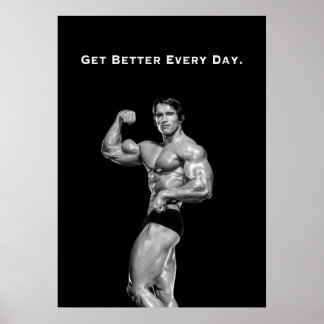 Arnold Schwarzenegger Motivationscitat Poster