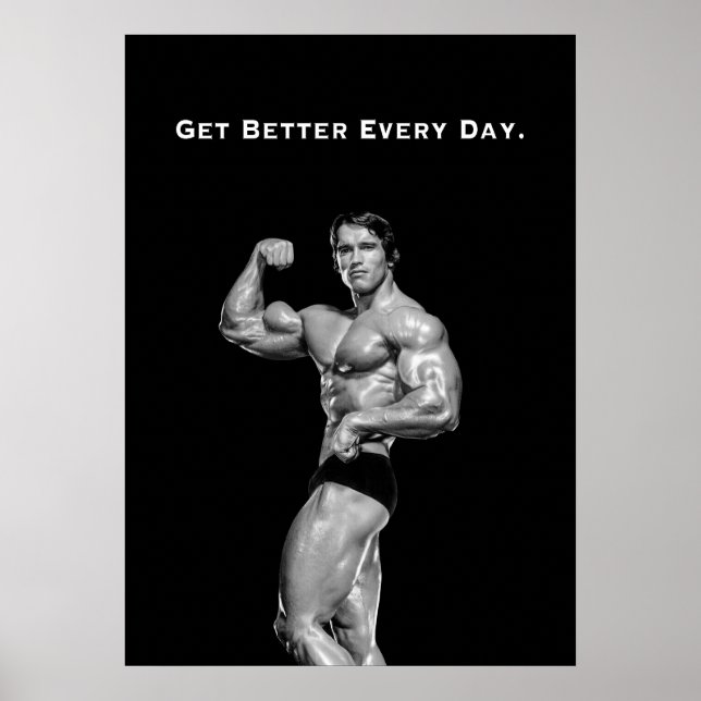 Arnold Schwarzenegger Motivationscitat Poster (Framsidan)