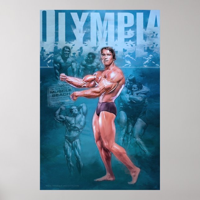 Arnold Schwarzenegger Olympia Bodybuilding Poster (Framsidan)