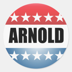ARNOLD SCHWARZENEGGER RUNT KLISTERMÄRKE