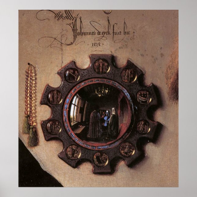 Arnolfini och Maka Porträtt (uppgifter) Poster (Framsidan)