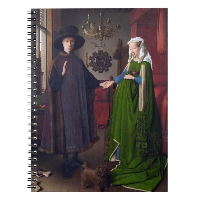 Arnolfini Porträtt av Jan van Eyck Anteckningsbok (Framsidan)