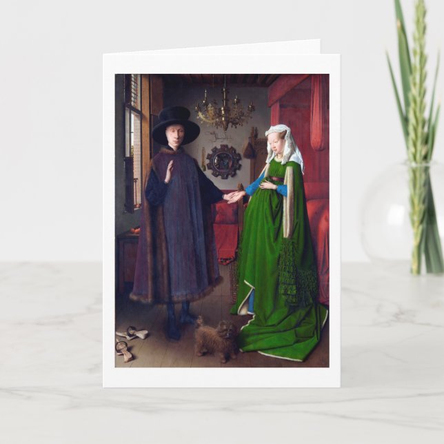 Arnolfini Porträtt, Jan van Eyck Kort (Framsida)