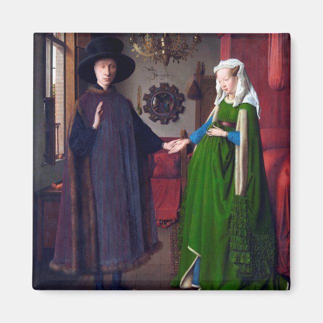 Arnolfini Porträtt, Jan van Eyck Magnet (Framsidan)