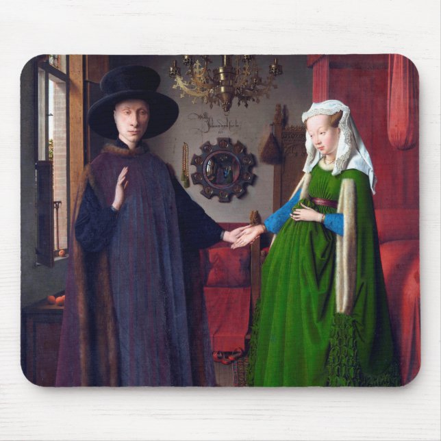 Arnolfini Porträtt, Jan van Eyck Musmatta (Framsidan)