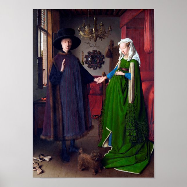 Arnolfini Porträtt, Jan van Eyck Poster (Framsidan)