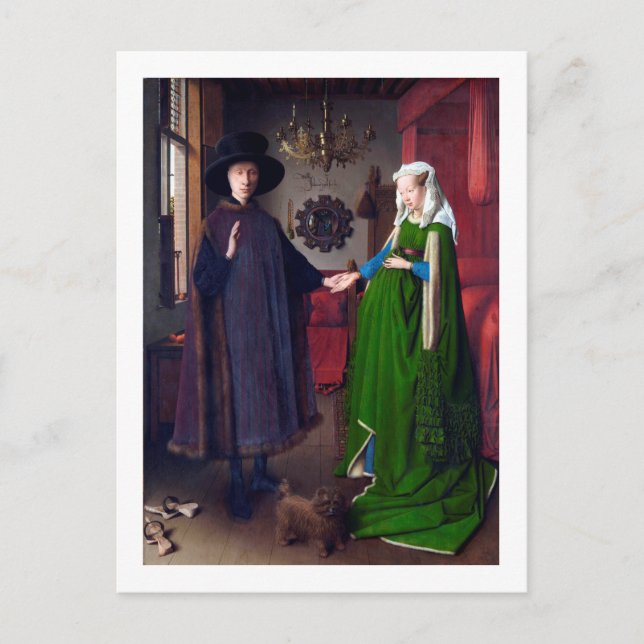 Arnolfini Porträtt, Jan van Eyck Vykort (Framsida)
