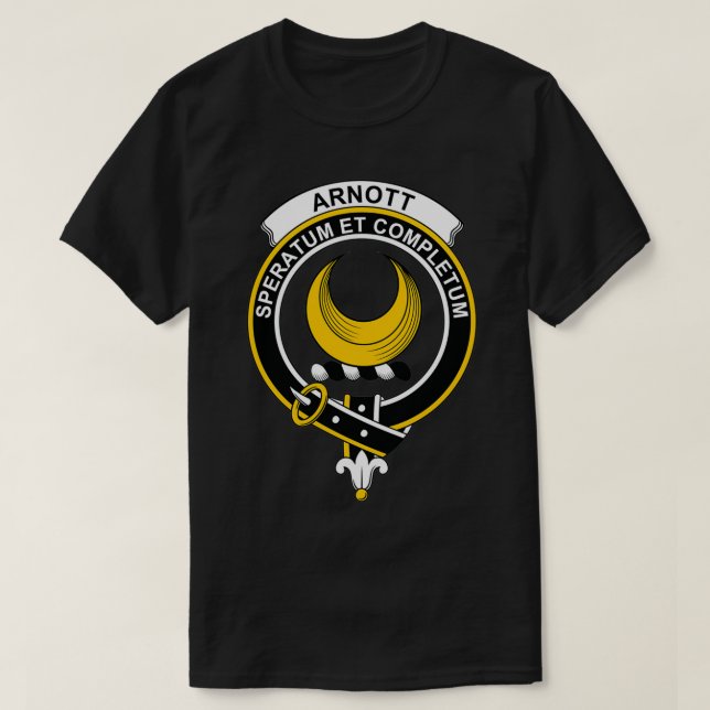 Arnott Vapensköld Tartan Klan Scottish Klan T Shirt (Design framsida)