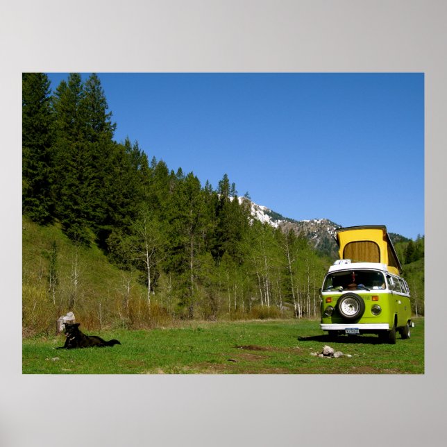 Arnou-Targhee National Forest Camping Photo Poster (Framsidan)