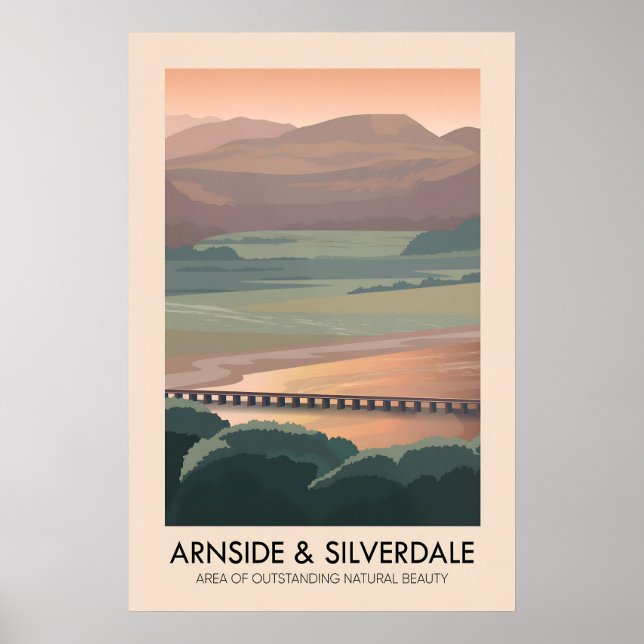 Arnside och Silverdale AONB Resposter Poster (Framsidan)