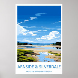 Arnside Och Silverdale Resa Tryck Väggkonst