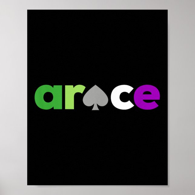 Aro Ace Pride Spade, Lgbt Aroace, Lgbtq Aromantic Poster (Framsidan)