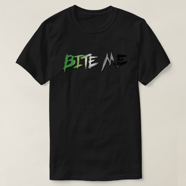 Aro Pride Bite Me T Shirt (Design framsida)