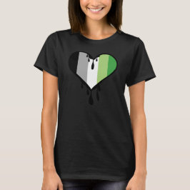 Aro Pride - droppande hjärta T Shirt