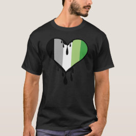 Aro Pride - droppande hjärta T Shirt