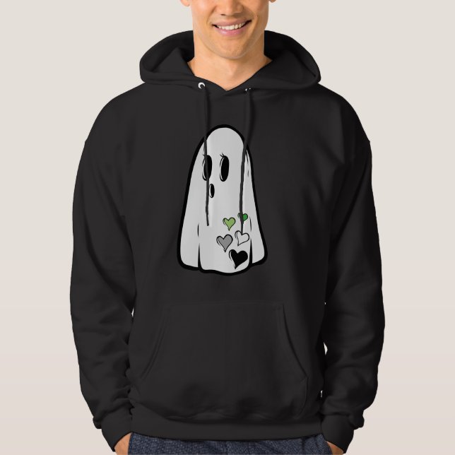 Aro Pride Ghost Hoodie (Framsida)