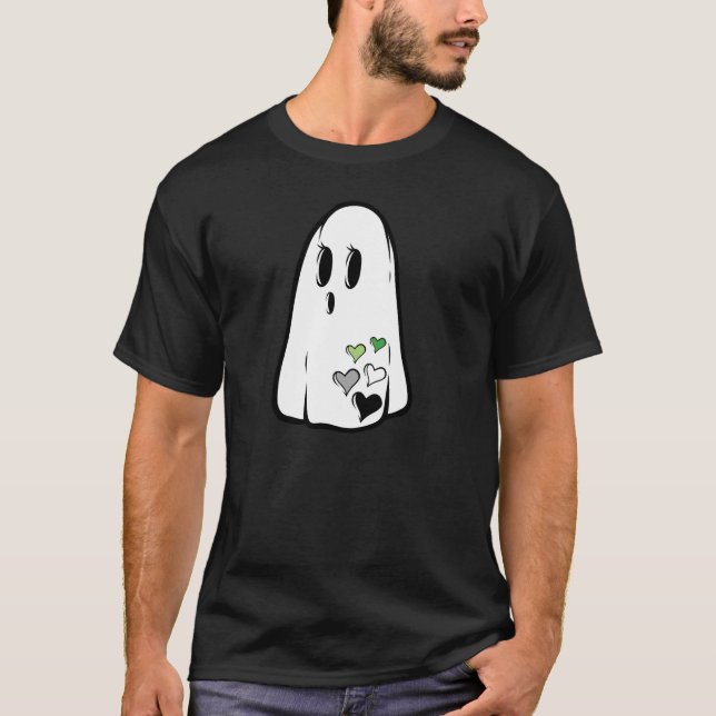 Aro Pride Ghost T Shirt (Framsida)