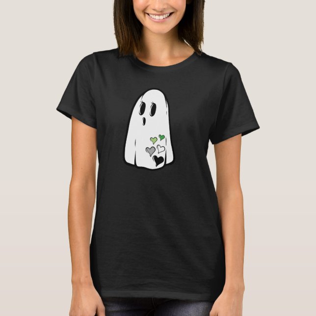 Aro Pride Ghost T Shirt (Framsida)
