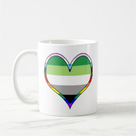 Aro Pride Heart Coffee Mugg