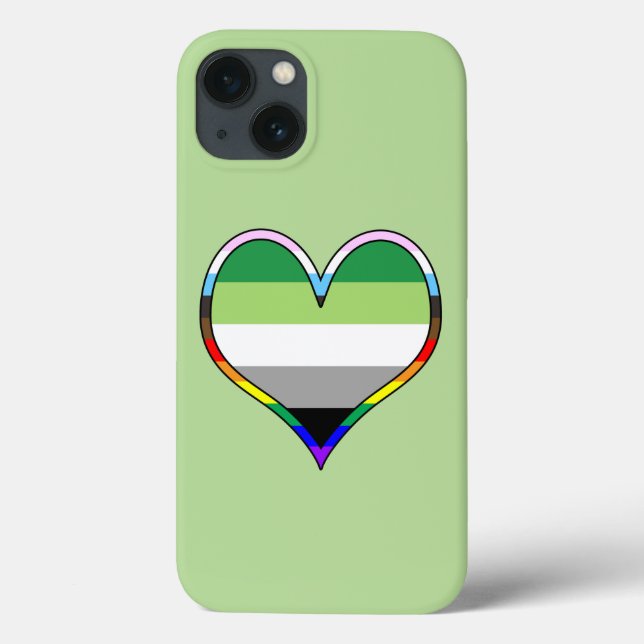 Aro Pride Heart Fodral-Mate iphone case (Baksida)