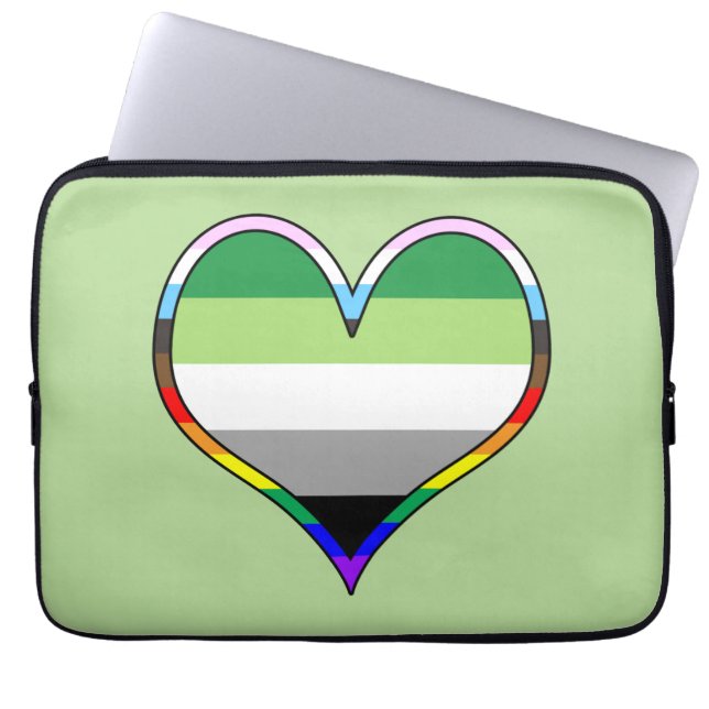 Aro Pride Heart Laptop sleeve (Framsidan)