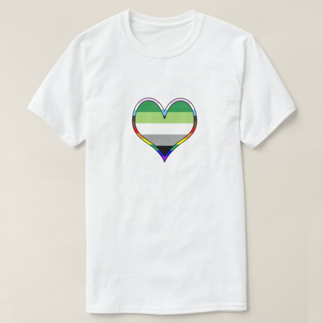 Aro Pride Heart T-Shirt (Design framsida)