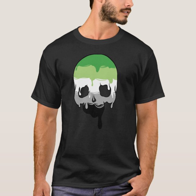 Aro-Pridets avtrycksskal T Shirt (Framsida)