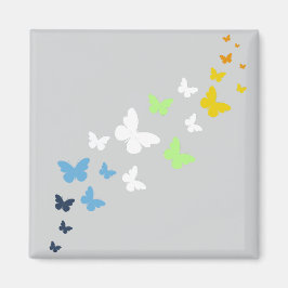 AroAce Agender Pride Butterfly Trail Magnet