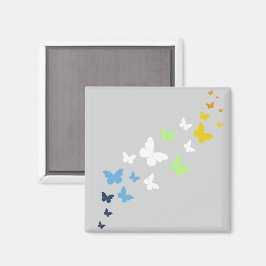 AroAce Agender Stolthet Fjärilsslinga Magnet