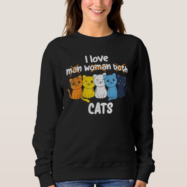 Aroace Flag Pride LGBTQ Cats cute Aroace Cat T Shirt (Framsida)