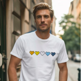 Aroace Flagga Pixel Heart T Shirt