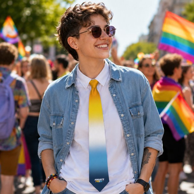 AroAce Pride Flag Färger Slips (Skapare uppladdad)