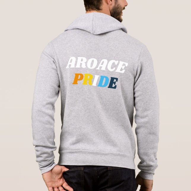 AroAce Pride Flagga Färger T Shirt (Baksida)
