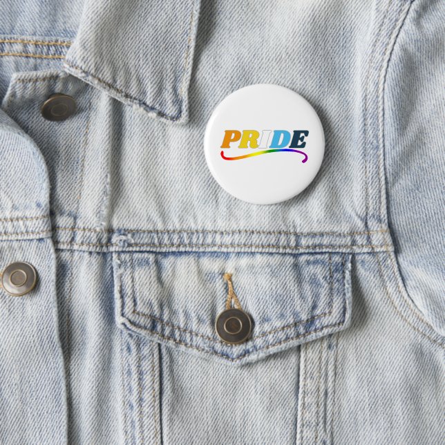 AroAce Pride - Regnbågslinje Knapp (In Situ)