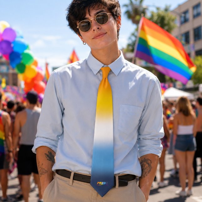 AroAce Pride - Regnbågslinje Slips (Skapare uppladdad)
