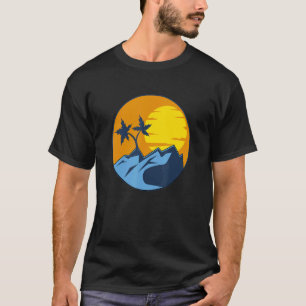 Aroace Pride Tropical Beach Aro Ace LGBT Aromantic T Shirt