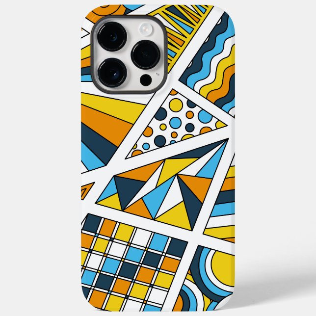 AroAce-Pridet Zen Doodle Sunset Flagga Modern Abst (Baksida)