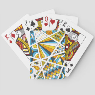 AroAce-Pridet Zen Doodle Sunset Flagga Modern Abst Casinokort