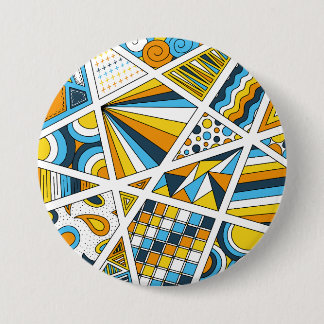 AroAce-Pridet Zen Doodle Sunset Flagga Modern Abst Knapp