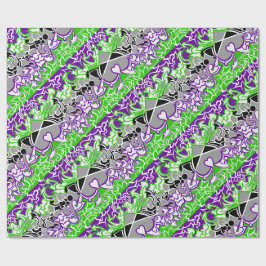 Aroace Radioactive Pride Flagga Squiggles Presentpapper