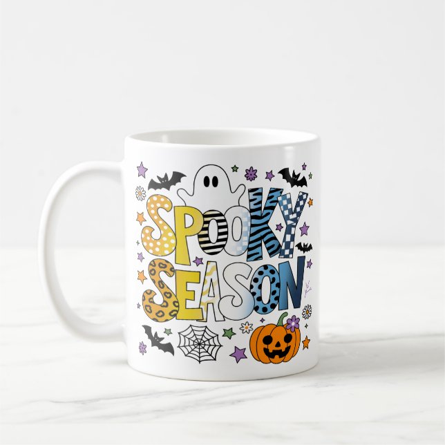 AroAce Spooky Season Halloween Kaffemugg (Vänster)