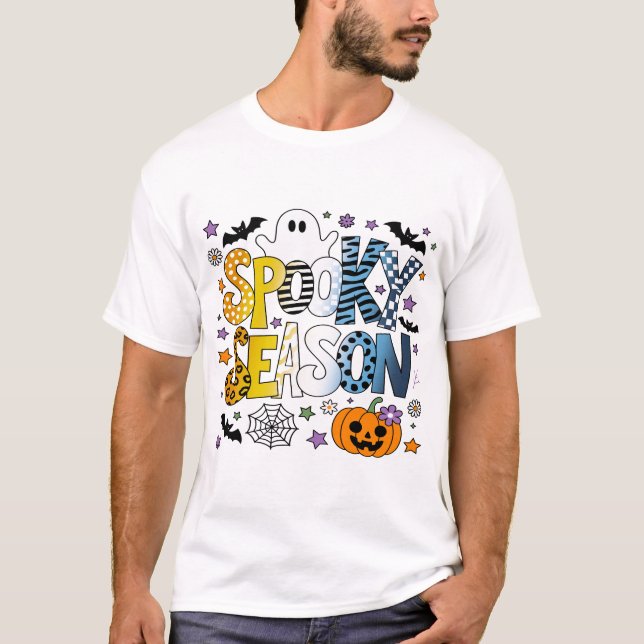 AroAce Spooky Season Halloween T Shirt (Framsida)