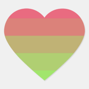 Aroflux Pride Flagga Hjärtformat Klistermärke