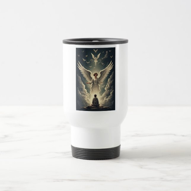 Ärofull himmels änglar resemugg (Center)