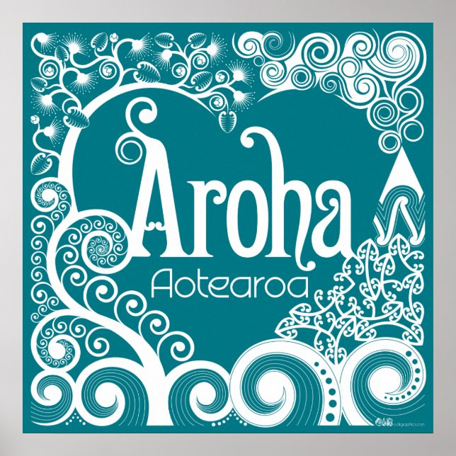 Aroha Aotearoa Poster (Framsidan)