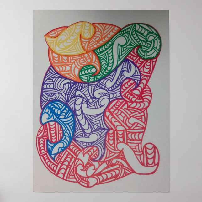 Aroha Mai, design by RRW  Poster (Framsidan)