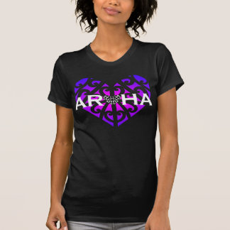 Aroha utslagsplats eller hoodie - Blurple på svart T-shirt