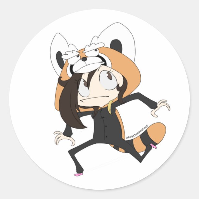 ArohaStrange - Klassisk rund etikett (Framsida)